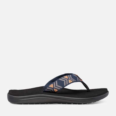 Teva Voya Men's Dark Grey Flip Flops CA43675 Canada Sale